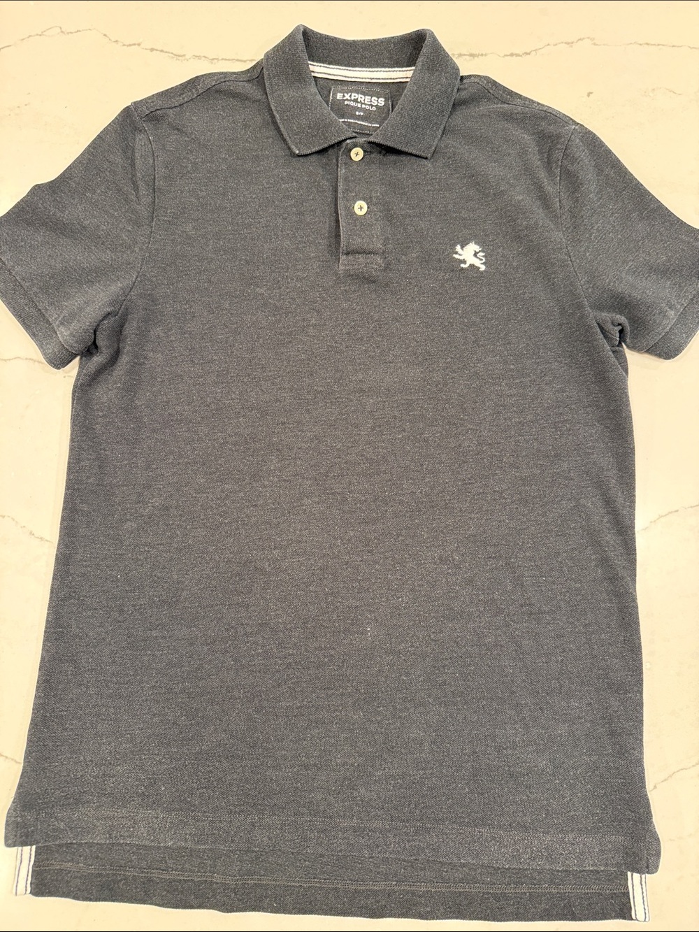 Express Men’s Gray Polo Shirt size small